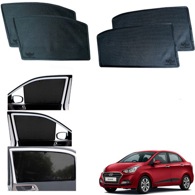 CuboDePlato Side Window Sun Shade For Hyundai Xcent(Black)