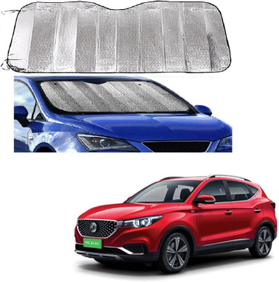 ROSHNEER ENTERPRISES Windshield Sun Shade For MG ZS EV(Silver)