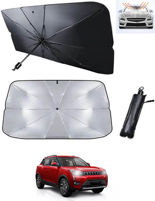 RKPSP Windshield Sun Shade For Mahindra XUV 300(Black, Silver)