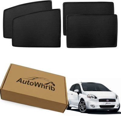 Autowhrib Side Window Sun Shade For Fiat Punto(Black)