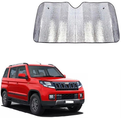 SPREADX Windshield Sun Shade For Mahindra TUV-300(Silver)