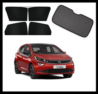 RAKRISH Rear Window, Side Window Sun Shade For Tata Altroz(Black)