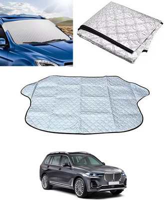 RKPSP Windshield Sun Shade For BMW Universal For Car(Silver)