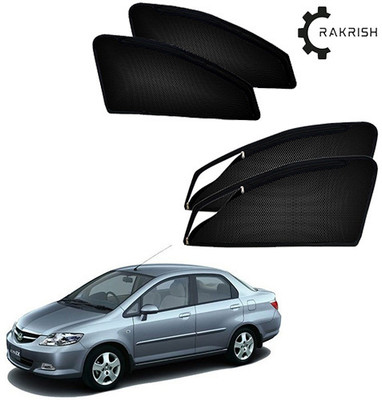 RAKRISH Rear Window, Side Window Sun Shade For Honda City ZX(Black)