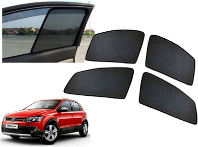 AUTO PEARL Side Window Sun Shade For Volkswagen Polo Cross(Black)