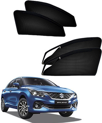 RAKRISH Rear Window, Side Window Sun Shade For Maruti Suzuki Baleno(Black)