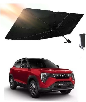 ROSHNEER ENTERPRISES Windshield Sun Shade For Mahindra 1 Series(Black, Silver)