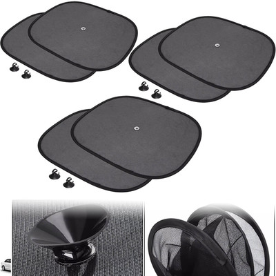 Pious Side Window Sun Shade For Volkswagen Jetta, Universal For Car(Black)
