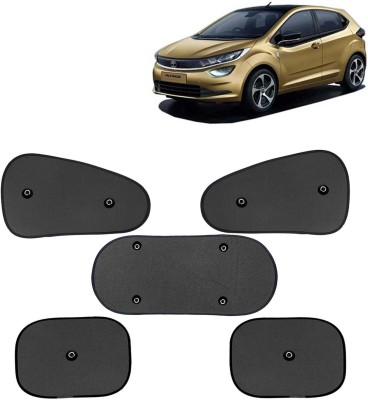 Kingsway Side Window, Rear Window, Windshield Sun Shade For Tata Altroz(Black)