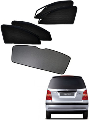 RAKRISH Rear Window, Side Window Sun Shade For Hyundai Santro Xing(Black)