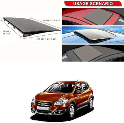 XZRTZ Sun Roof Sun Shade For Maruti Suzuki Universal For Car(Black)