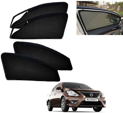 RAKRISH COLLECTION Rear Window, Side Window Sun Shade For Nissan Sunny(Black)