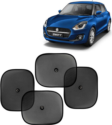 Kingsway Side Window, Rear Window, Windshield Sun Shade For Maruti Suzuki Swift(Black)