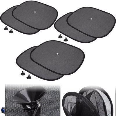 DvineAutoFashionZ Side Window Sun Shade For Renault Pulse, Universal For Car(Black)