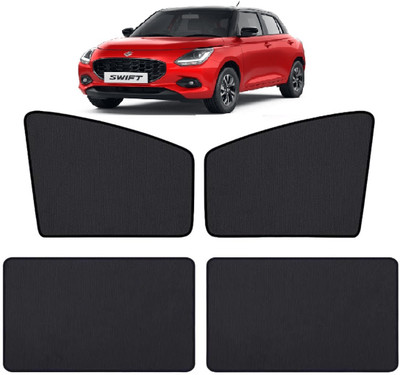 MOCKHE Side Window Sun Shade For Maruti Suzuki New Swift(Black)