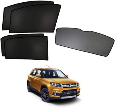 RAKRISH Rear Window, Side Window Sun Shade For Maruti Suzuki Vitara Brezza(Black)