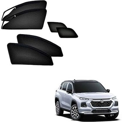 HARKRISH Side Window Sun Shade For Hyundai Grand Vitara(Black)