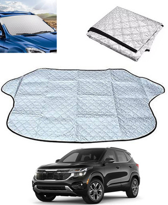 MSNP Windshield Sun Shade For Kia Seltos(Silver)