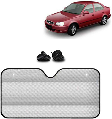 Kingsway Windshield, Dashboard, Rear Window Sun Shade For Hyundai Accent(Silver)