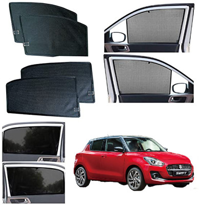 INSURE AUTOMOTIVE Side Window Sun Shade For Mahindra Marazzo(Black)