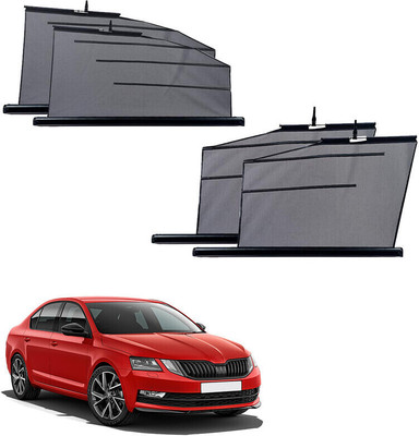 SS FOR YOUR SMART NEEDS Side Window Sun Shade For Skoda Octavia(Black)