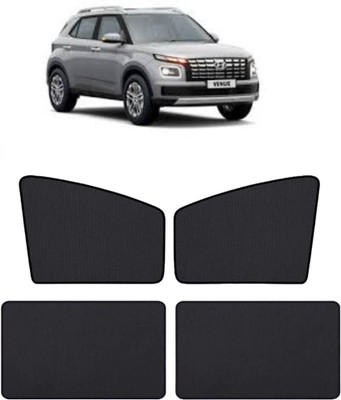 RAKRISH Rear Window, Side Window Sun Shade For Hyundai Venue(Black)