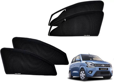 RAKRISH Rear Window, Side Window Sun Shade For Maruti Suzuki WagonR Stingray(Black)