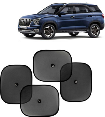 Kingsway Side Window, Rear Window, Windshield Sun Shade For Hyundai Alcazar(Black)