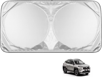 MOCKHE Windshield Sun Shade For Toyota Universal For Car(Silver)