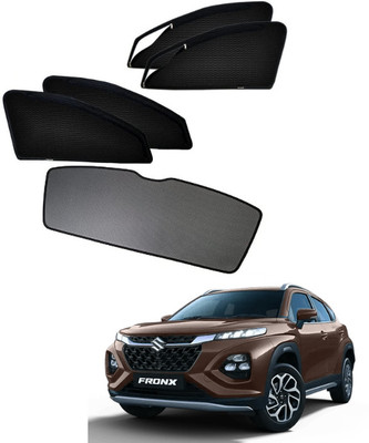 RAKRISH Rear Window, Side Window Sun Shade For Maruti Suzuki Fronx(Black)