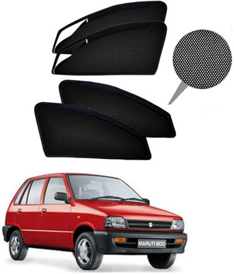 RAKRISH Rear Window, Side Window Sun Shade For Maruti Suzuki 800(Black)