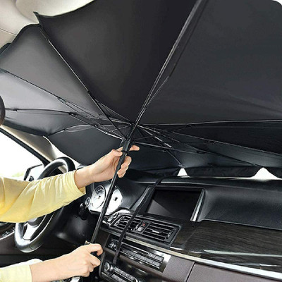 romj Dashboard Sun Shade For Universal For Car(Black)