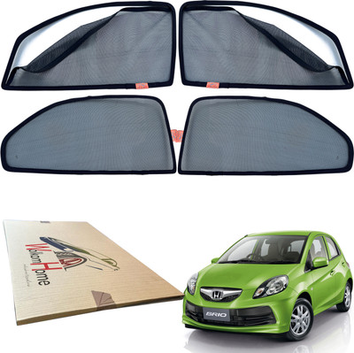 WolkomHome Side Window Sun Shade For Honda Brio(Black)