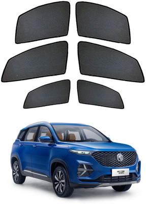 PEEPS STORE Side Window Sun Shade For MG Hector Plus(Black)