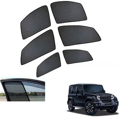 PEEPS STORE Side Window Sun Shade For Mahindra Thar(Black)