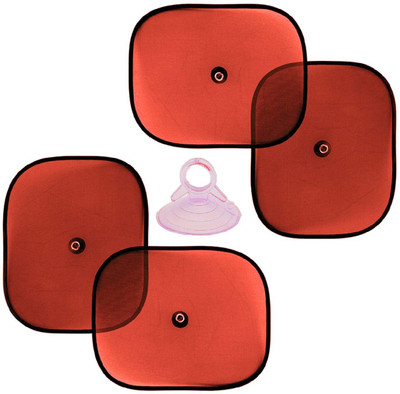 Kingsway Side Window, Rear Window, Dashboard, Sun Roof, Windshield Sun Shade For Universal For Car Universal For Car(Red)
