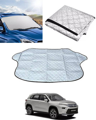 AYW Windshield Sun Shade For Toyota Universal For Car(Silver)