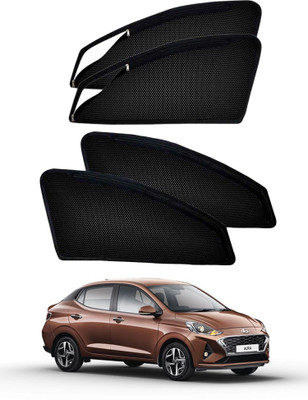 PEEPS STORE Side Window Sun Shade For Hyundai Aura(Black)
