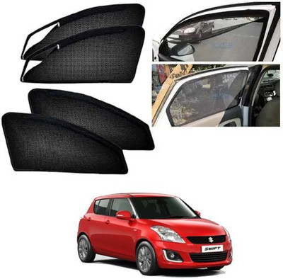 KSPARTS Rear Window, Side Window Sun Shade For Maruti Suzuki Swift(Black)
