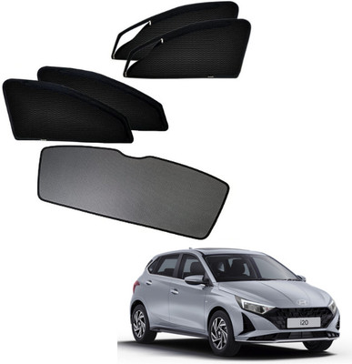 RAKRISH Rear Window, Side Window Sun Shade For Hyundai i20(Black)