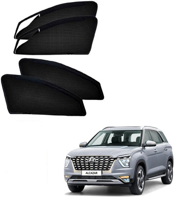 AuTO ADDiCT Side Window Sun Shade For Hyundai Alcazar(Black)