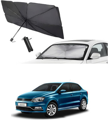 GONAMA Rear Window Sun Shade For Volkswagen Polo(Silver)