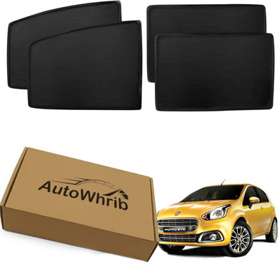 Autowhrib Side Window Sun Shade For Fiat Punto Evo(Black)