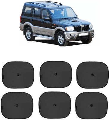 BROTHERTWO Side Window, Rear Window Sun Shade For Mahindra Quanto(Black)