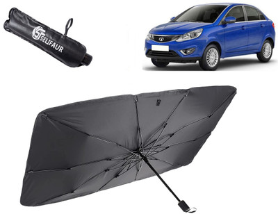 Selifaur Dashboard, Rear Window, Sun Roof, Windshield Sun Shade For Tata Zest(Black)