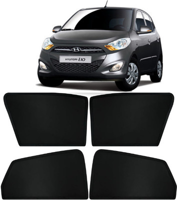 TOP VECHILE Rear Window, Side Window Sun Shade For Hyundai i10(Black)