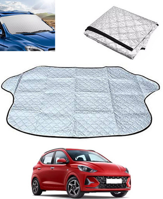 MSNP Windshield Sun Shade For Hyundai Grand i10 NIOS(Silver)