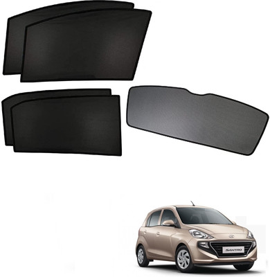 KOZDIKO Side Window, Rear Window Sun Shade For Hyundai Santro(Black)