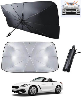 RKPSP Windshield Sun Shade For BMW Z4(Black, Silver)