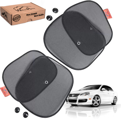 WolkomHome Side Window Sun Shade For Fiat Punto(Black)